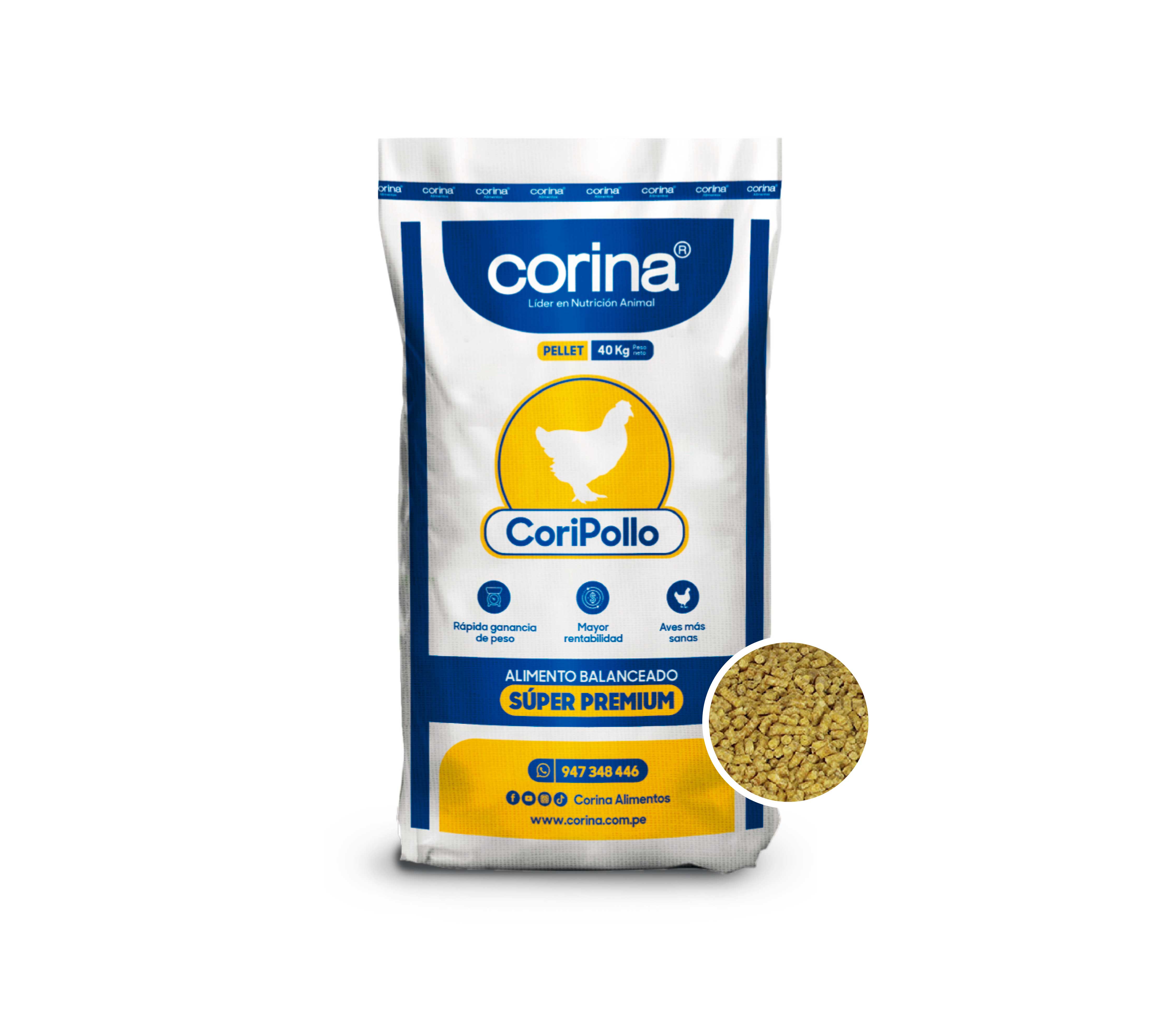 CoriPollo Crecimiento (Pellet) 40Kg