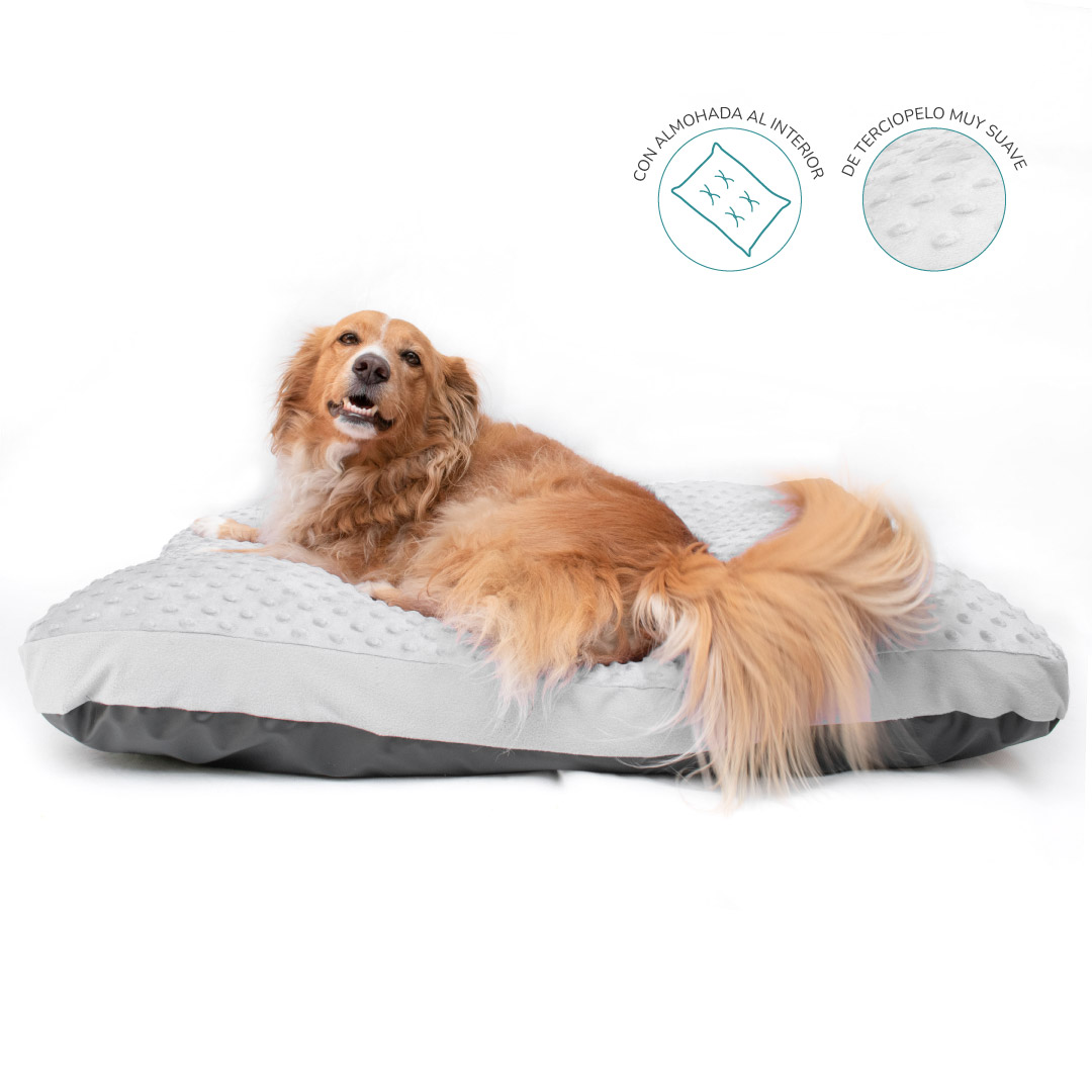 Cama colchoneta para perros Dots Gris
